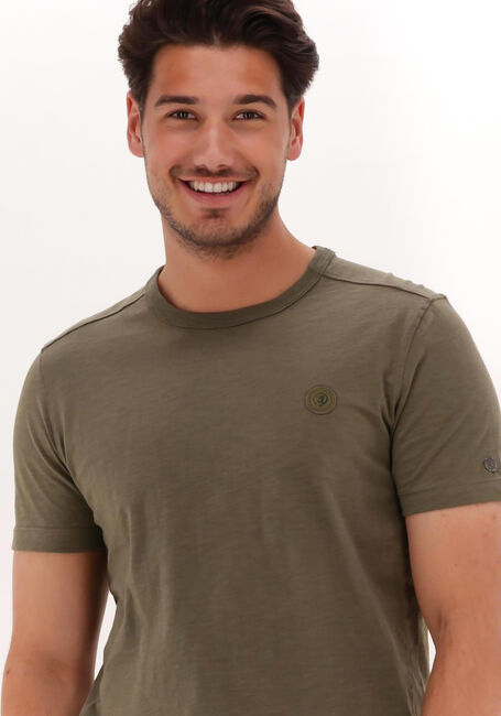 Grüne CAST IRON T-shirt SHORT SLEEVE R-NECK SLUB JERSEY - large