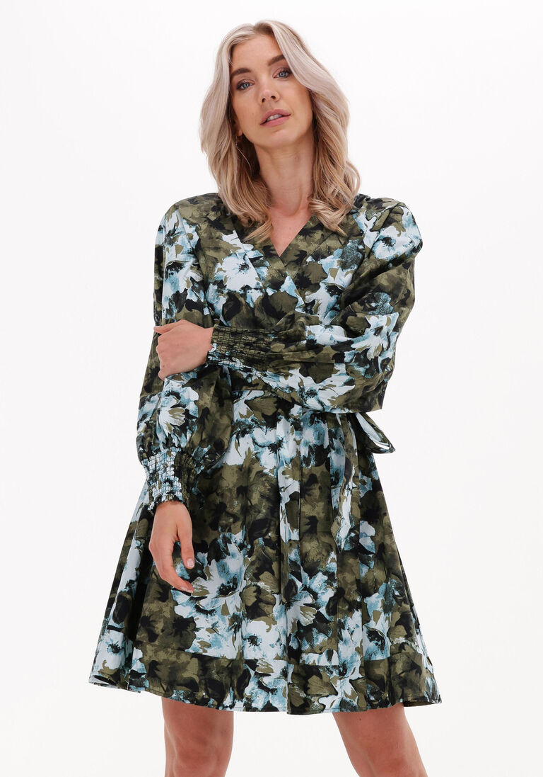 mehrfarbige/bunte gestuz minikleid blishagz wrap dress