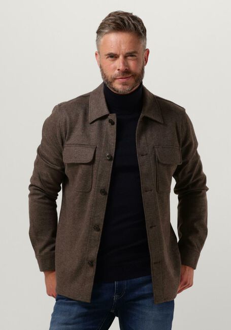 Braune PROFUOMO Overshirt OVERSHIRT KNITTED - large