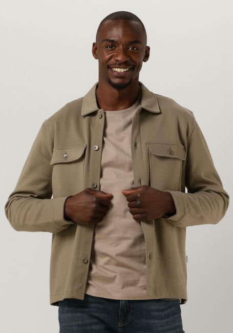 Olive SELECTED HOMME Overshirt SLHFENLEY LS JERSEY OVERSHIRT - large