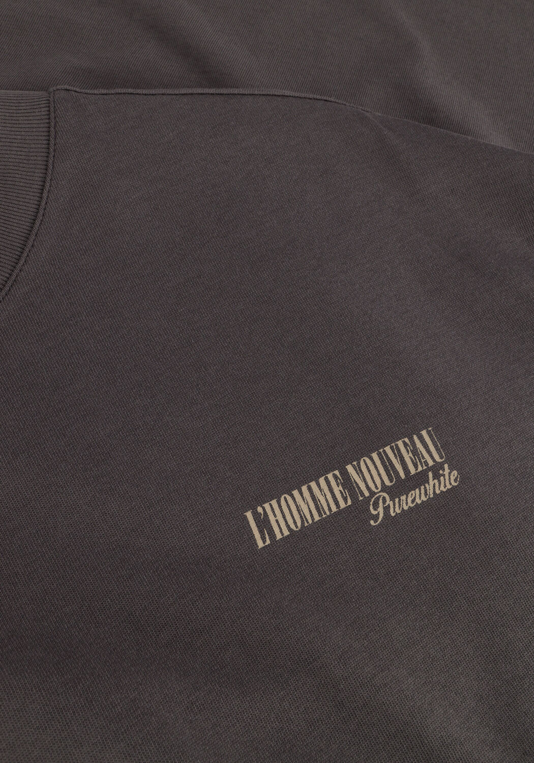 Graue PUREWHITE T-shirt T-SHIRT WITH CHEST PRINT AND BACK ARTWORK - large