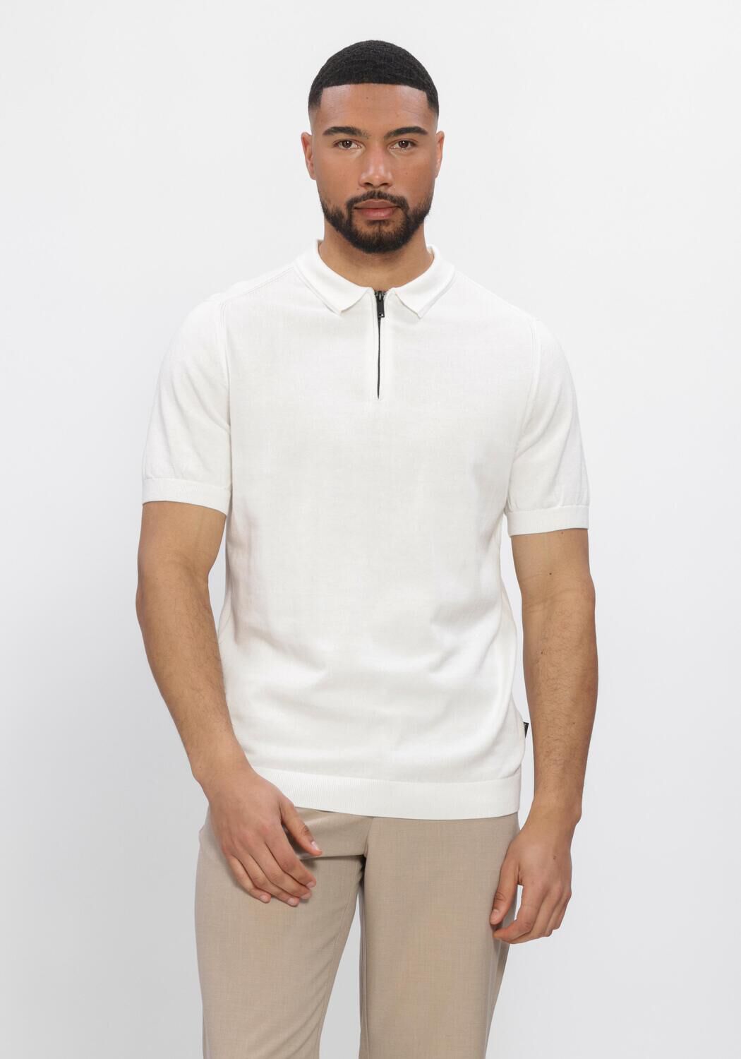 Wei&szlig;e SAINT STEVE Polo-Shirt JOACHIM - large