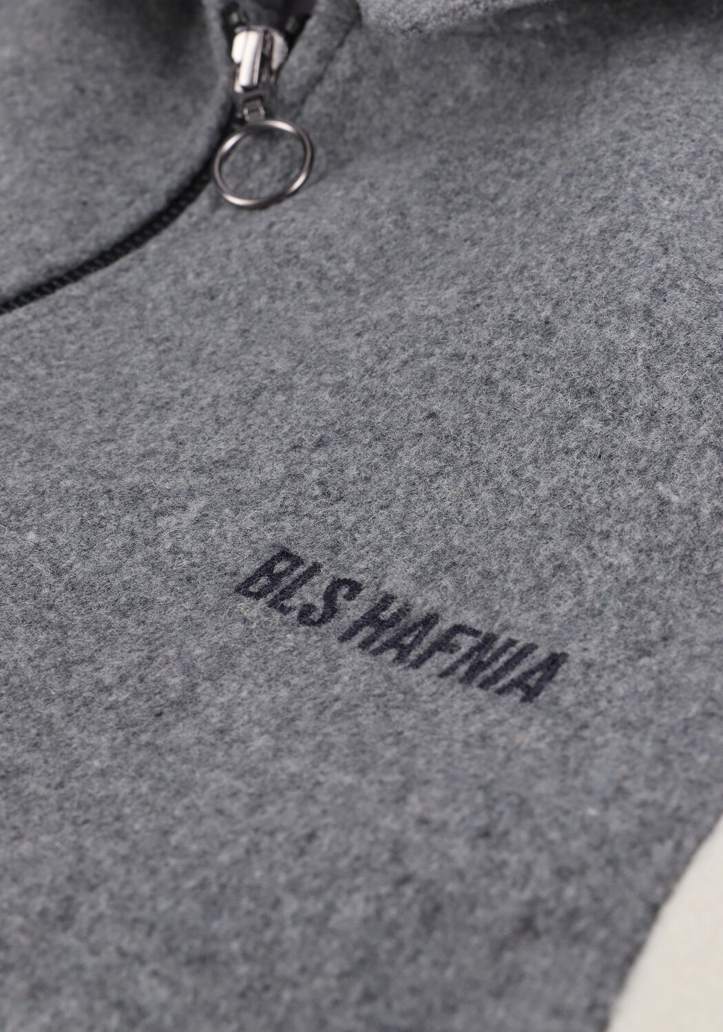 Graue BLS HAFNIA Jack COLLEGE TYPE LOGO JACKET - large