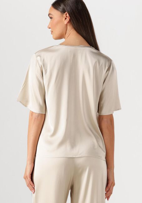Creme MOS MOSH Blusen MMEVIE V-NECK SATIN BLOUSE - large