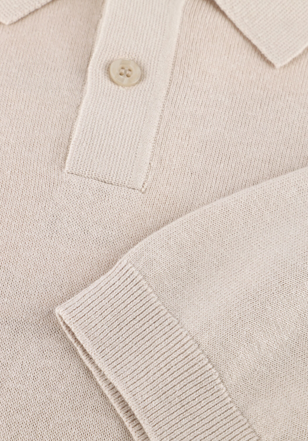 Beige FOR&Eacute;T Polo-Shirt SEA COTTON LINEN SS POLO - large