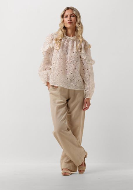 Beige NEO NOIR Weite Hose SONAR LINEN PANTS - large