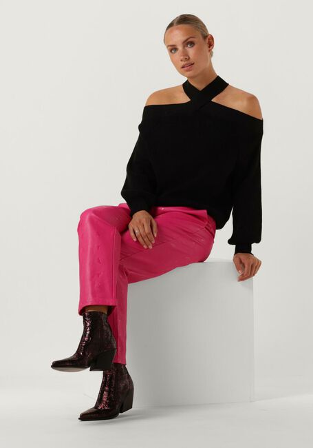 Schwarze ALIX THE LABEL Top FANCY NECK PULLOVER - large