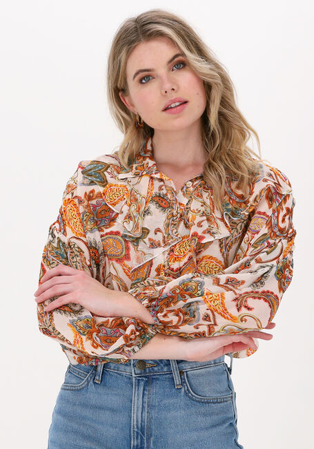 Gelbe ACCESS Blusen PAISLEY PRINT BLOUSE RUFFLES - large