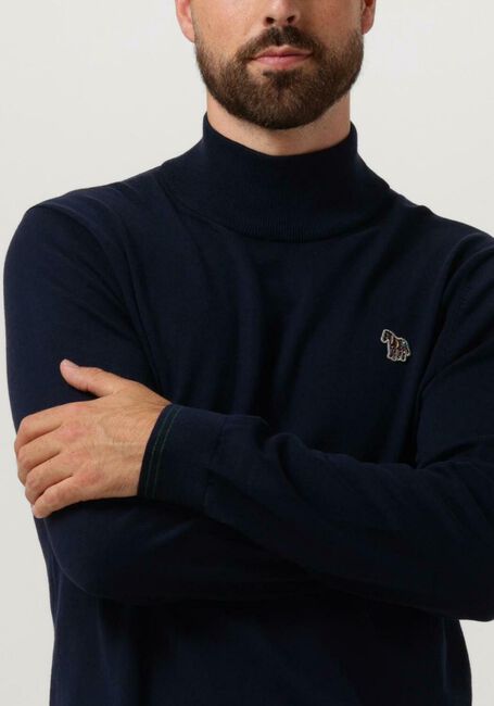 Dunkelblau PS PAUL SMITH Rollkragenpullover MENS SWEATER ROLL NECK ZEB BAD - large