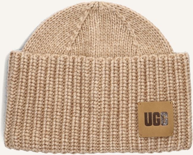 Camelfarbene UGG Mütze EXAGGERATED CUFF BEANIE Camelfarbene UGG Mütze EXAGGERATED CUFF BEANIE - large