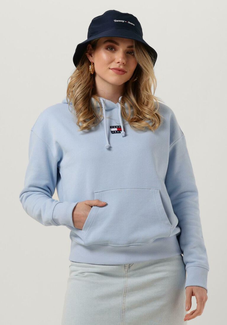 hellblau tommy jeans sweatshirt tjw tommy center badge hoodie