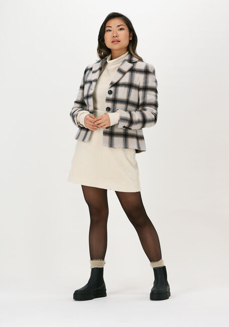Beige VANILIA Blazer BIG CHECK COLBERT - large