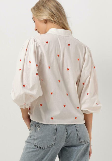 Weiße YDENCE Blusen BLOUSE CINDY HEARTS - large