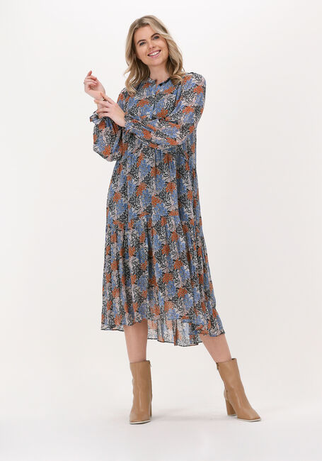 Blaue SECOND FEMALE Midikleid ITEA DRESS - large