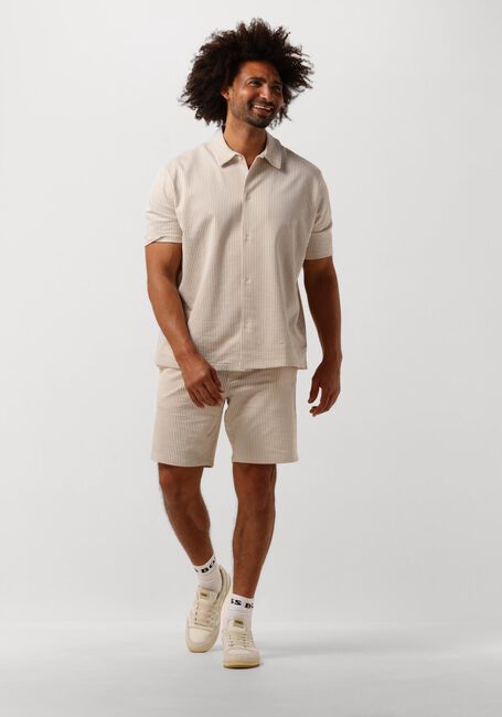 Taupe SELECTED MEN Kurze Hosen SLHREGULAR-BEN SEERSUCKER JERSEY SHORTS - large