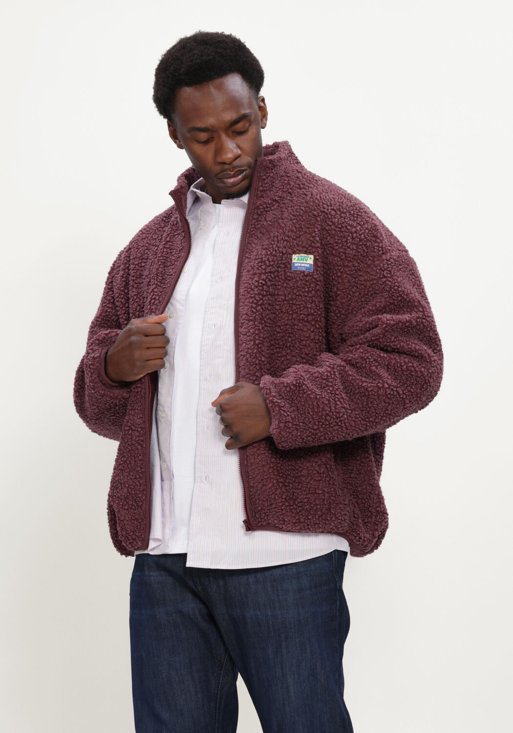 Bordeaux AMERICAN VINTAGE Strickjacke HOKTOWN ZIP - large