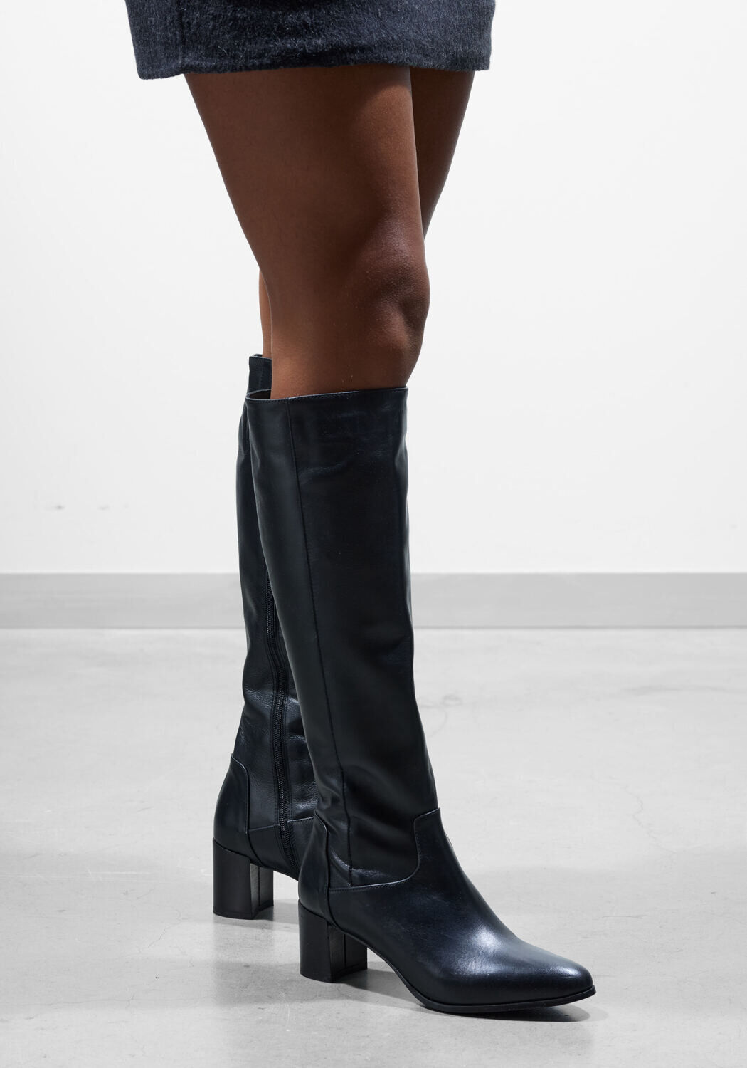 Schwarze LINA LOCCHI Hohe Stiefel 8591 - medium