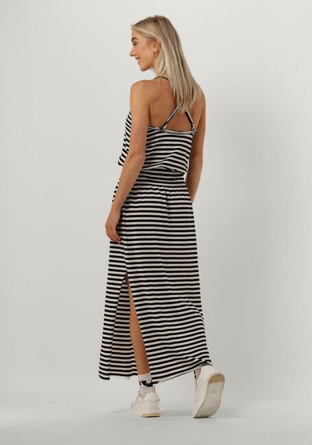 Schwarze 10DAYS Midikleid SMOCK DRESS STRIPE - large