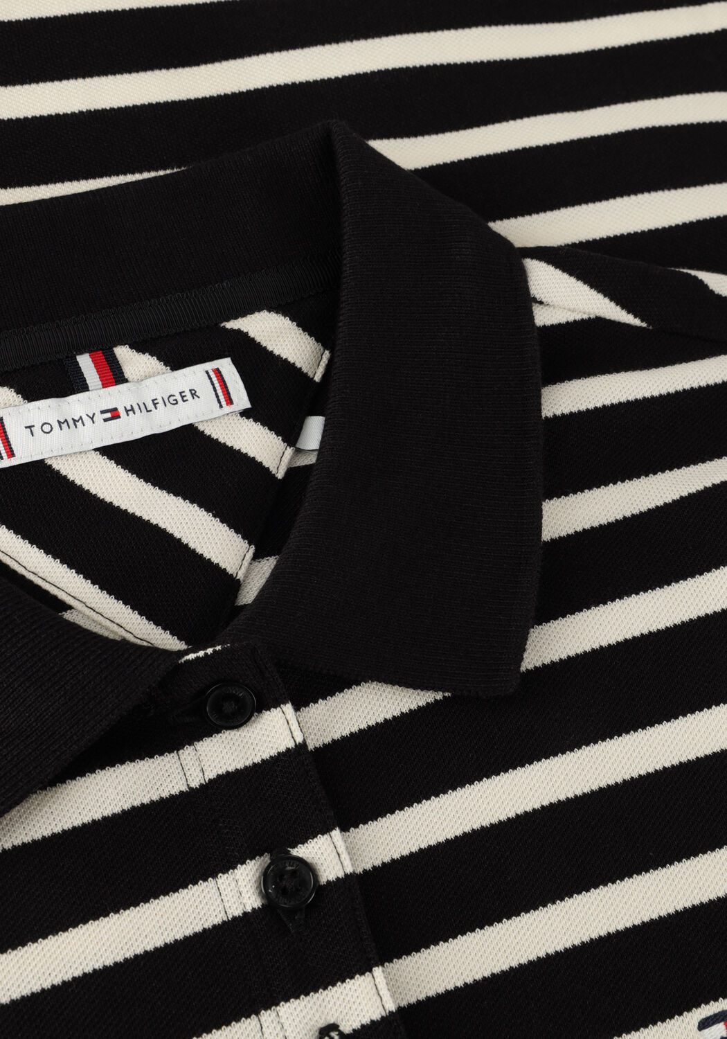 Blaue TOMMY HILFIGER Midikleid REG BRETON MIDI POLO DRESS - large