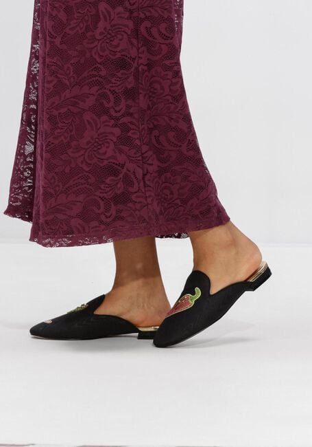 Schwarze KURT GEIGER LONDON Pantolette EMBROIDEDERED SLIPPER - large