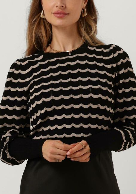 Schwarze NEO NOIR Blusen DARY STITCH KNIT BLOUSE - large