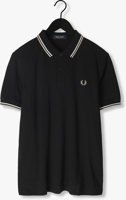 Schwarze FRED PERRY Polo-Shirt THE TWIN TIPPED FRED PERRY SHIRT - large
