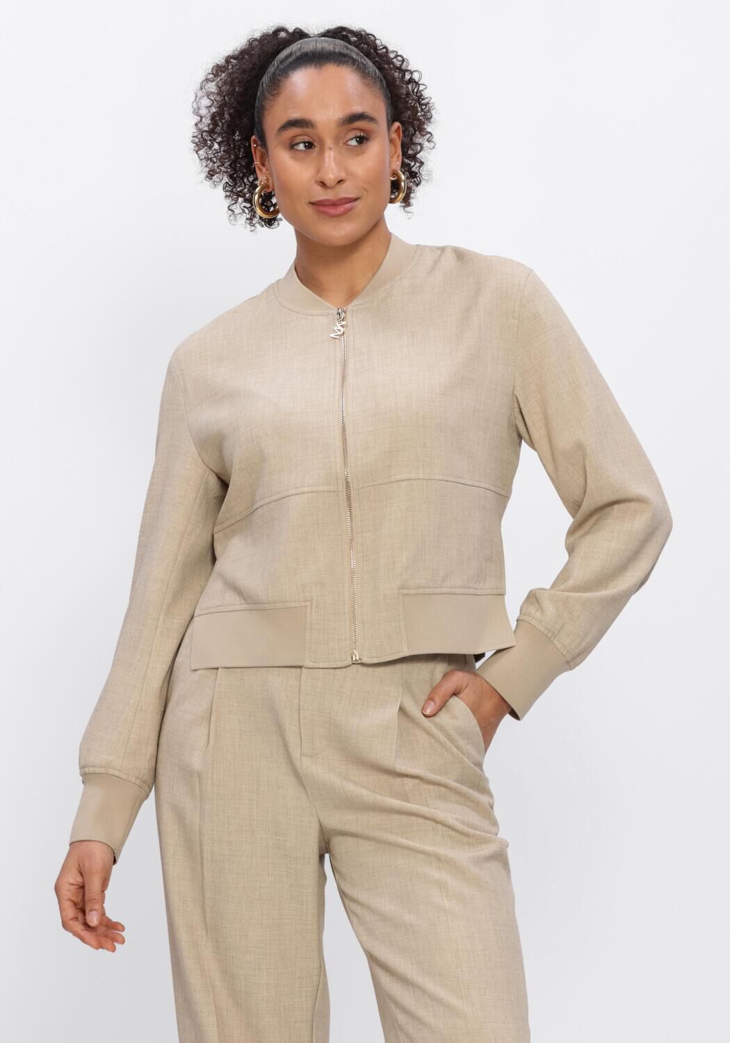 Beige MOS MOSH Blusen MMCATE FLAIR JACKET - large