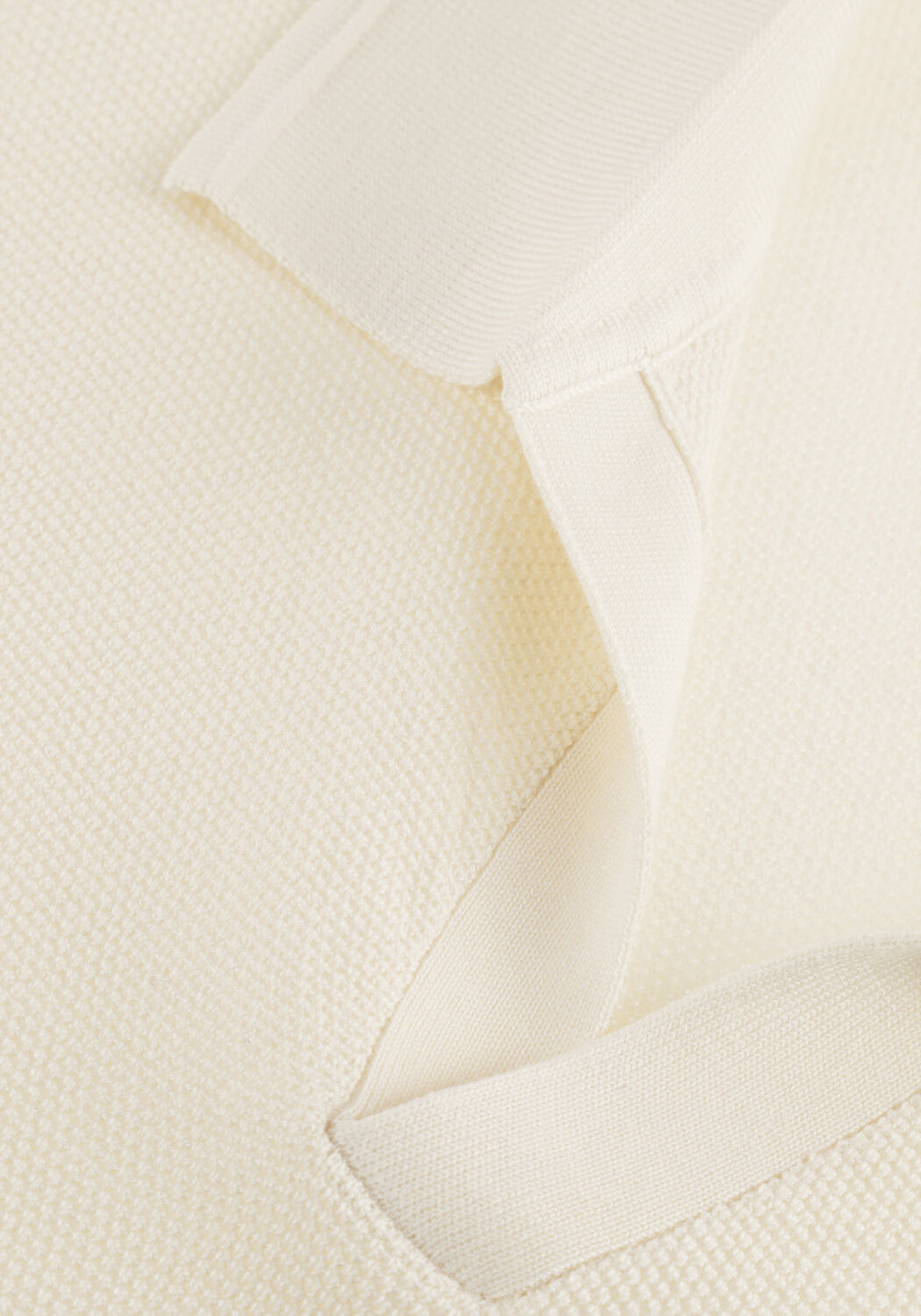 Creme PROFUOMO Polo-Shirt POLO OPEN COLLAR LUXURY BASIC - large