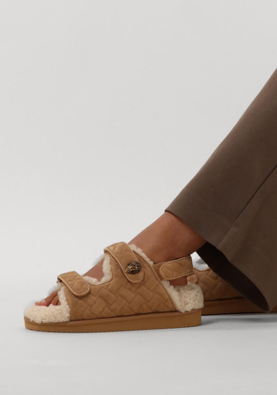 Beige KURT GEIGER LONDON Hausschuhe ORSON TEDDY - large