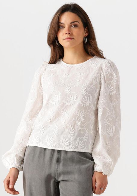 Weiße OBJECT Blusen OBJMYA RE L/S TOP 137 - large