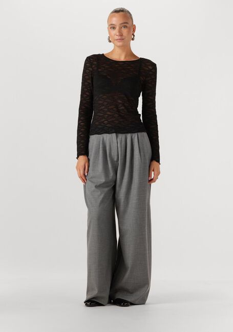 Schwarze Y.A.S. Top YASCARA LS LACE TOP - large
