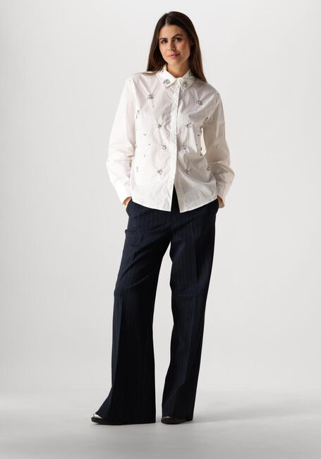 Weiße SUMMUM Blusen BLOUSE CRISPY POPLIN DIAMANTS - large