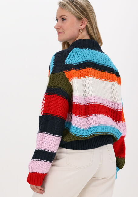 Mehrfarbige/Bunte TOMMY JEANS Pullover TJW MULTI COLORBLOCK SWEATER - large