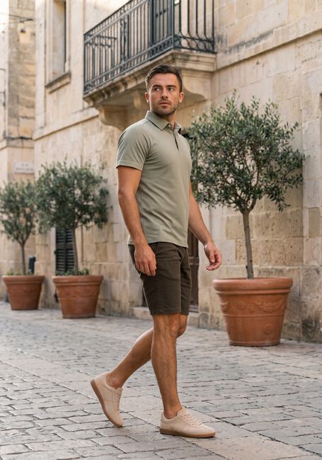 Taupe MATINIQUE Casual-Oberhemd MATHOMAS SHORT - large