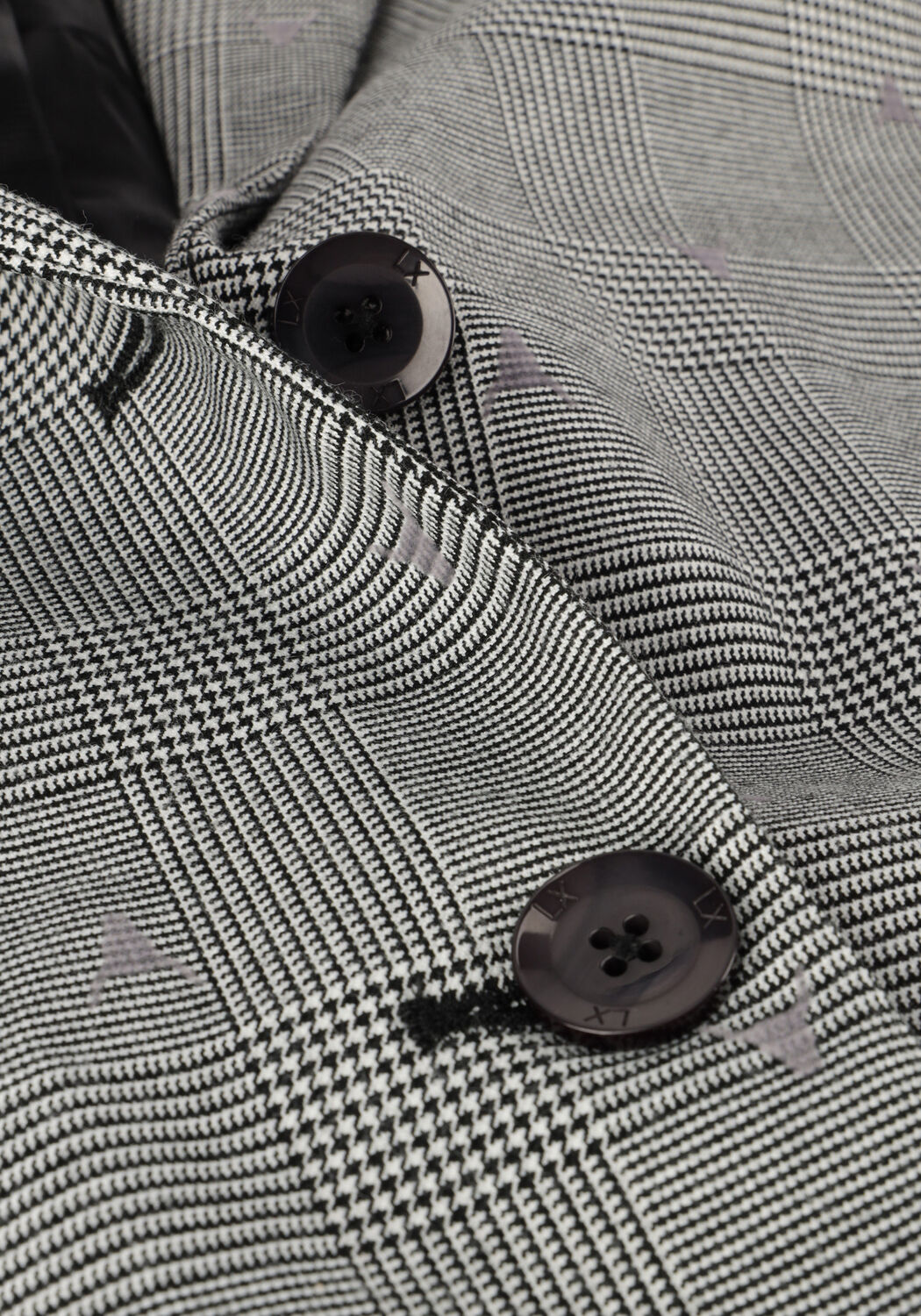 Graue ALIX THE LABEL Blazer LADIES WOVEN SPECIAL CHECKED BLAZER - large