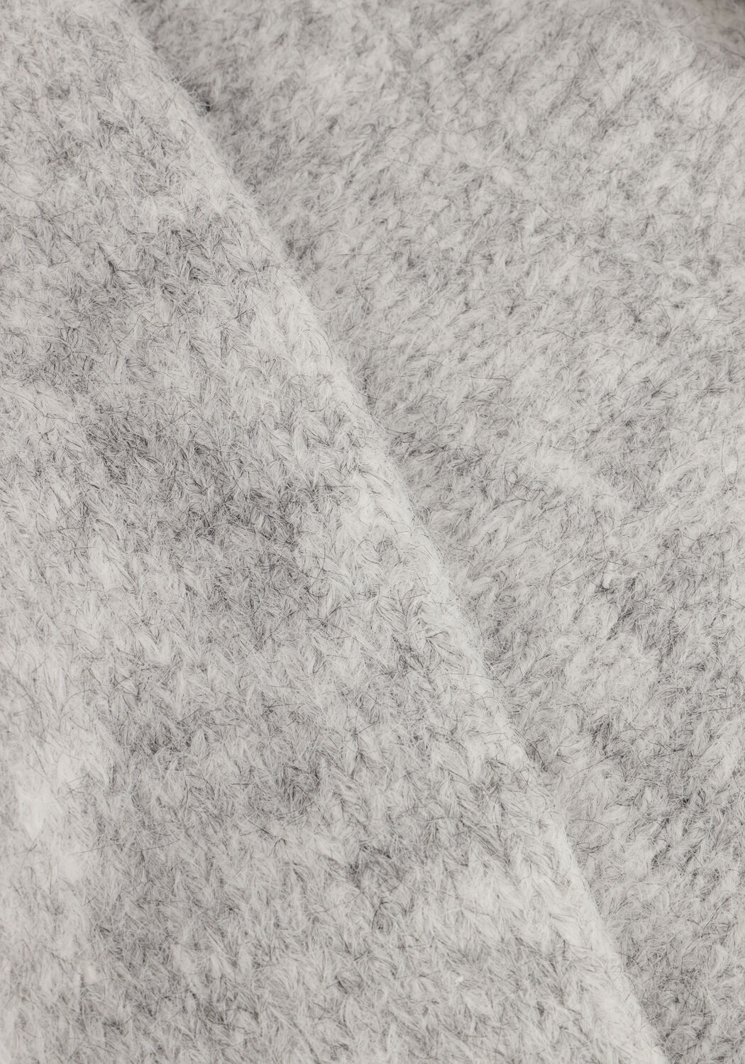 Graue COLOURFUL REBEL Pullover OLIVIA CREWNECK KNITTED SWEATER - large