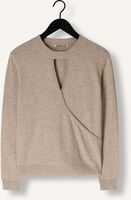 Beige VANILIA Pullover PEEKHOLE WRAP SWEATER Beige VANILIA Pullover PEEKHOLE WRAP SWEATER - medium