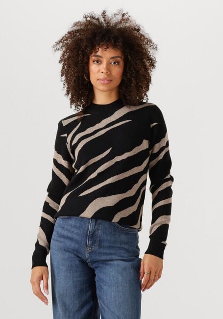 Mehrfarbige/Bunte OBJECT Pullover OBJRAY L/S KNIT PULLOVER AOP - large