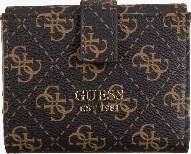 Braune GUESS Portemonnaie TYREN SLG PETITE TRIFOLD - large
