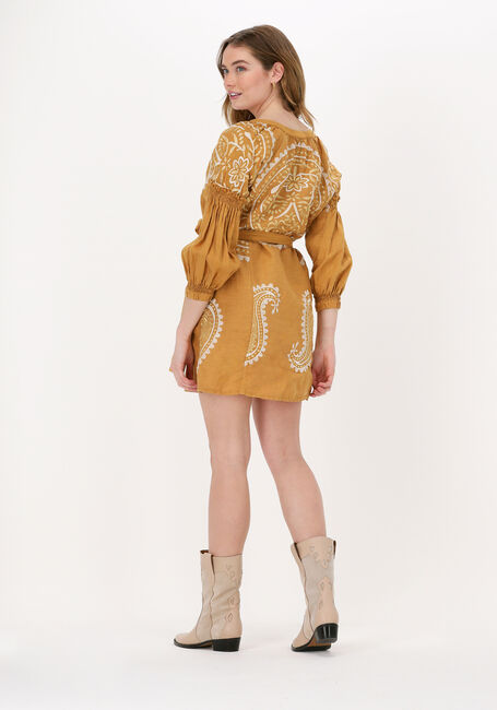 Gelbe GREEK ARCHAIC KORI Minikleid SHORT DRESS PAISLEY - large