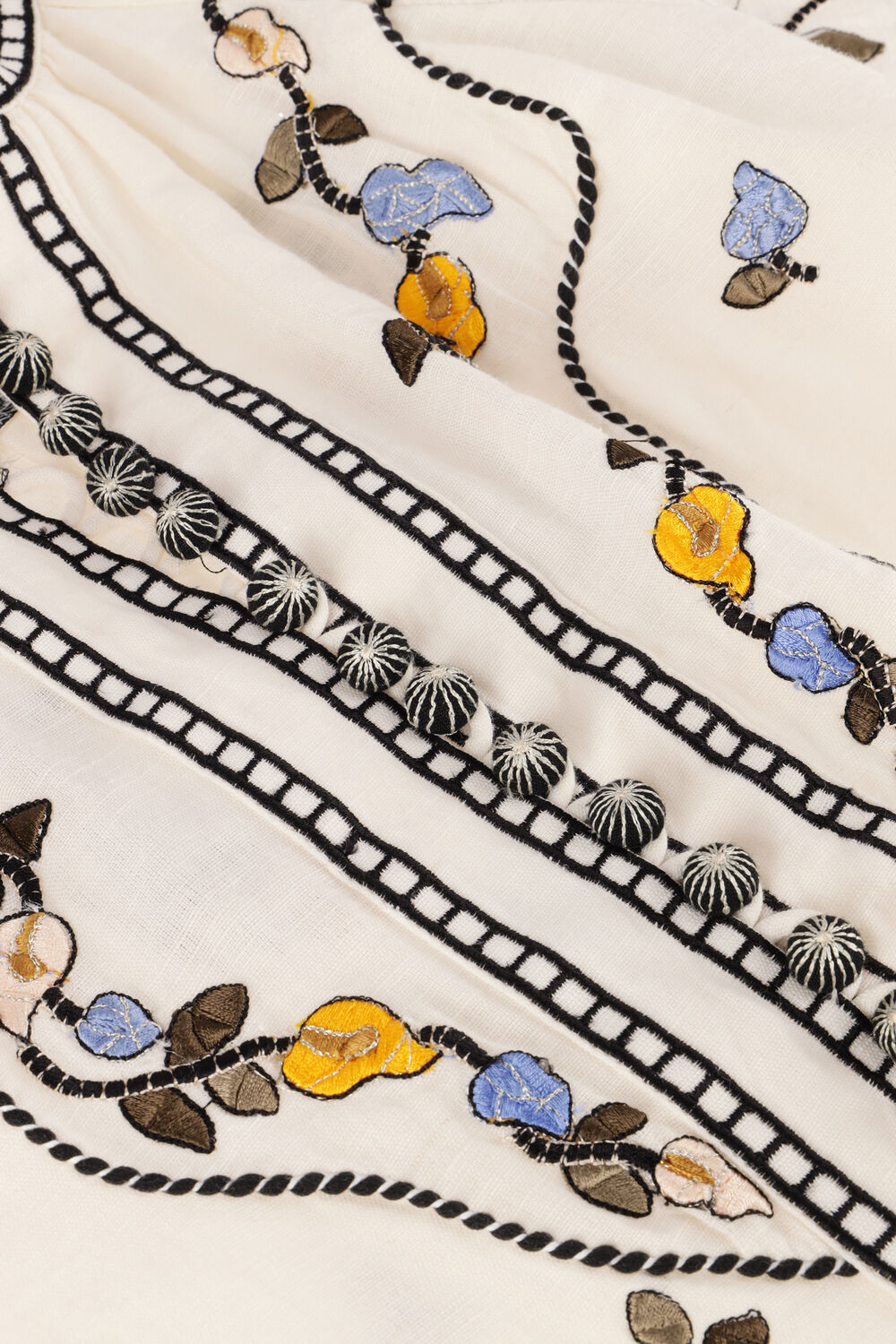 Nicht-gerade weiss SCARLETT POPPIES Blusen FEMME TOP - large