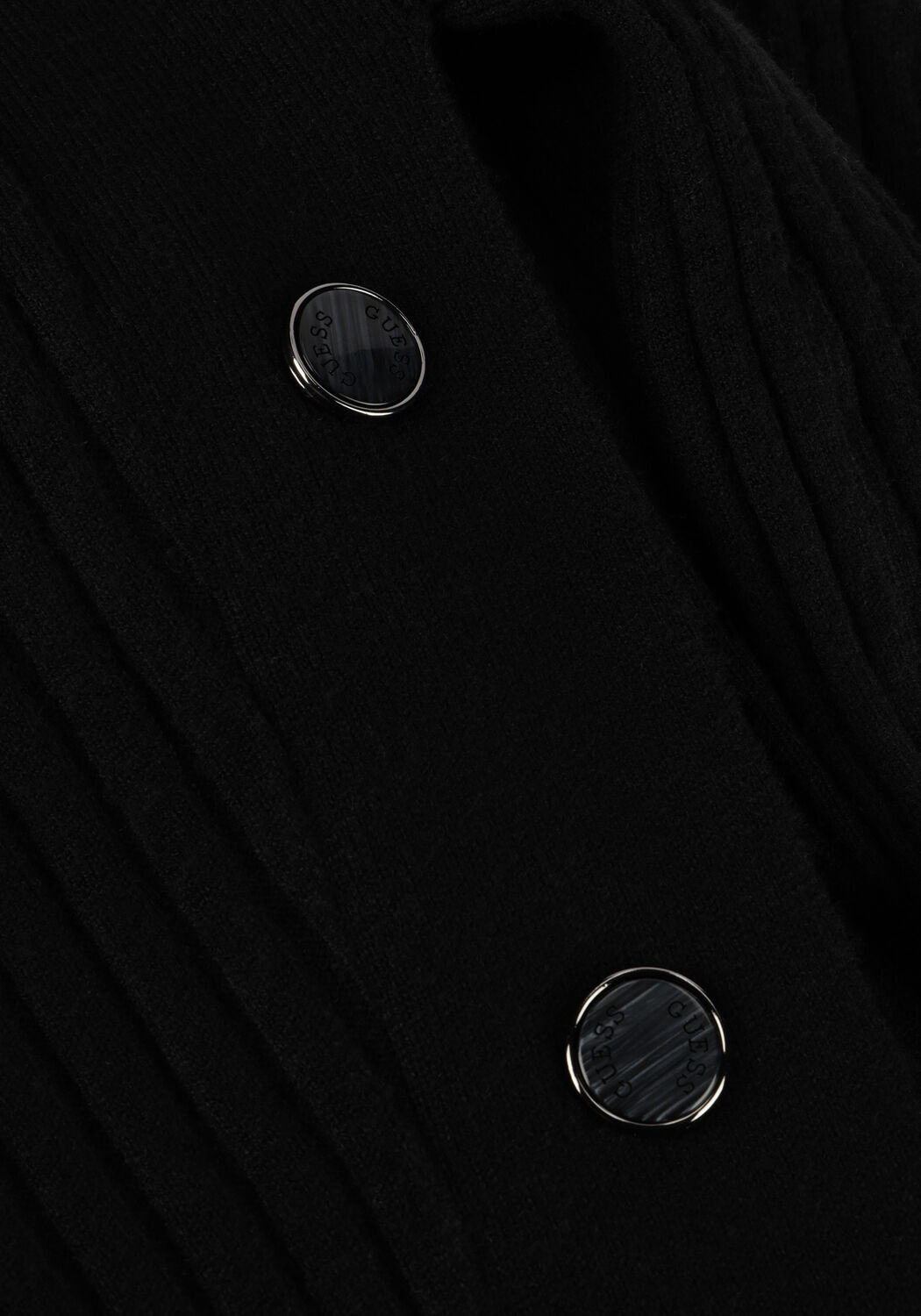 Schwarze GUESS Midikleid LS CECILE BODYCON SWTR - large