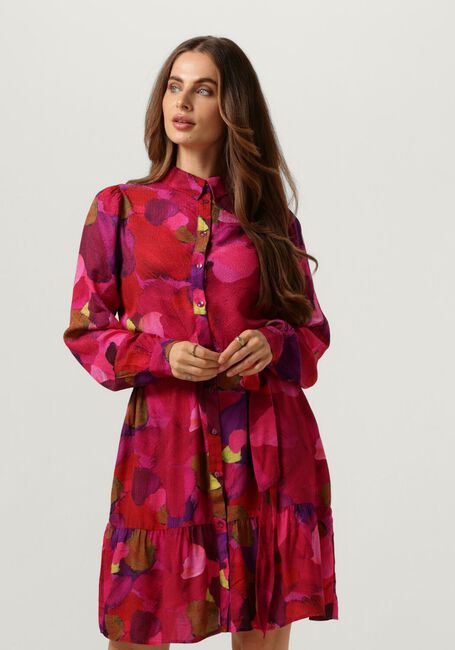Rosane POM AMSTERDAM Minikleid BRUSHWORK FIERY PINK 1 - large