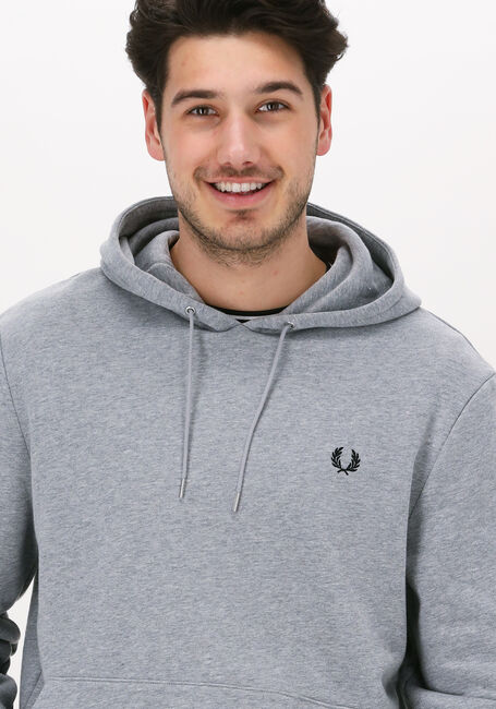 Graue FRED PERRY Pullover & Cardigans TIPPED HOODED SWEATSHIRT - large