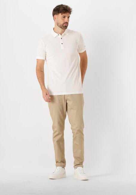 Weiße CAST IRON Polo-Shirt SHORT SLEEVE POLO FINE PIQUE ESSENTIAL - large
