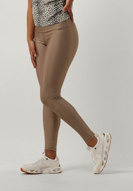 Taupe DEBLON SPORTS Hosen CLARA SHINE LEGGINGS HIGH WAISTBAND - large