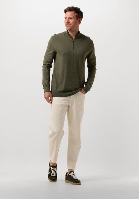Gr&uuml;ne SELECTED MEN Pullover SLHBERG HALF ZIP CARDIGAN NOOS - large