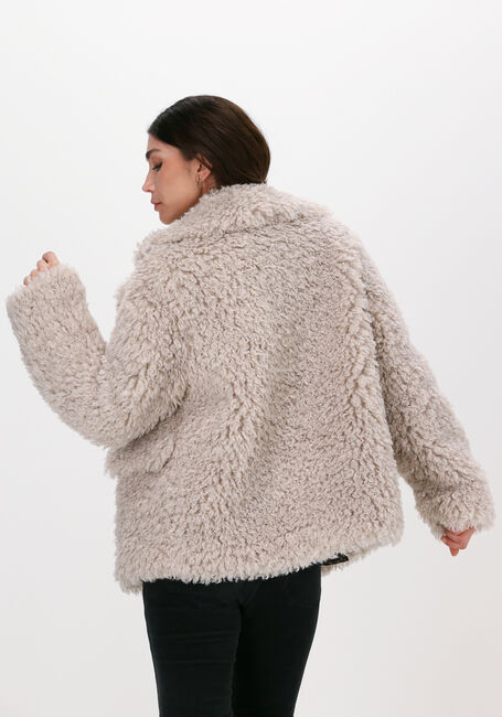 Taupe BEAUMONT Fake-Fur-Jack CURLI LIGHT WEIGHT SHORT COAT - large