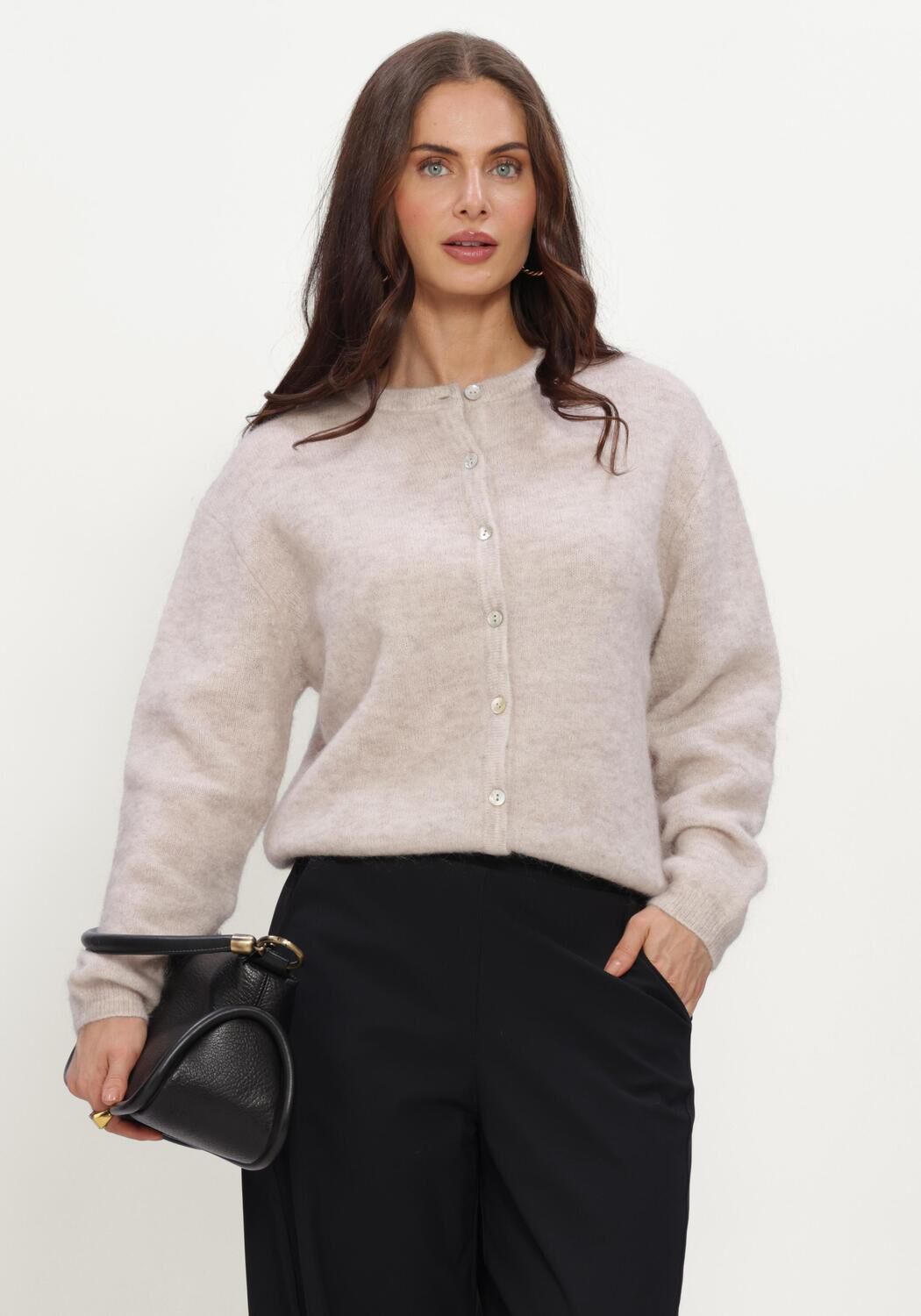 Beige STUDIO ANNELOES Pullover BIBI CARDIGAN - large