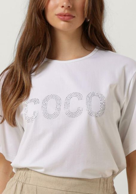 Weiße CO'COUTURE T-shirt COCO STONE TEE - large